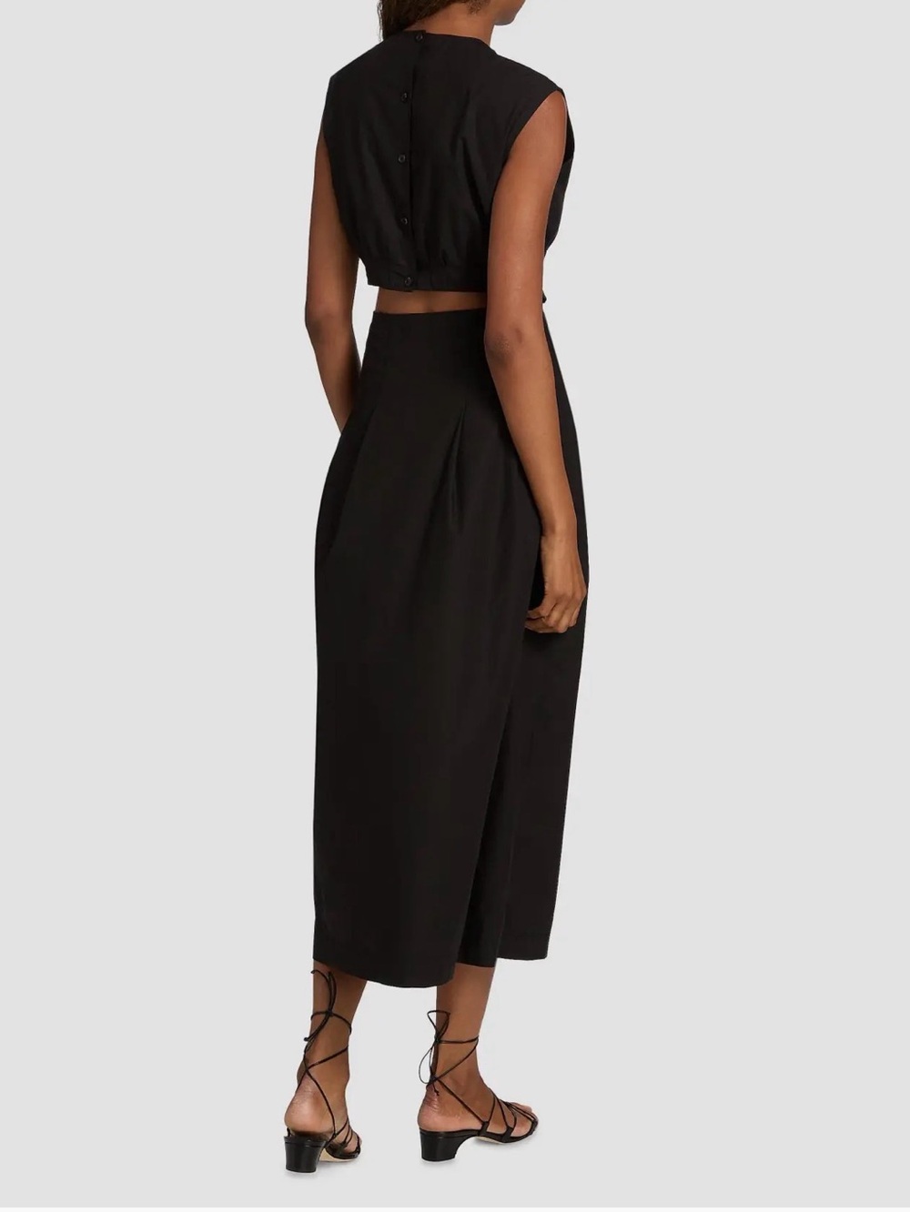Jenni Kayne Kit Dress Black Midi Dress Small
